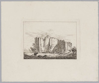KG 07750
<br/>
Ruïne Brederode bij Haarlem
<br/>
<em>Brussel, Hermanus van (1763-1815)</em>
